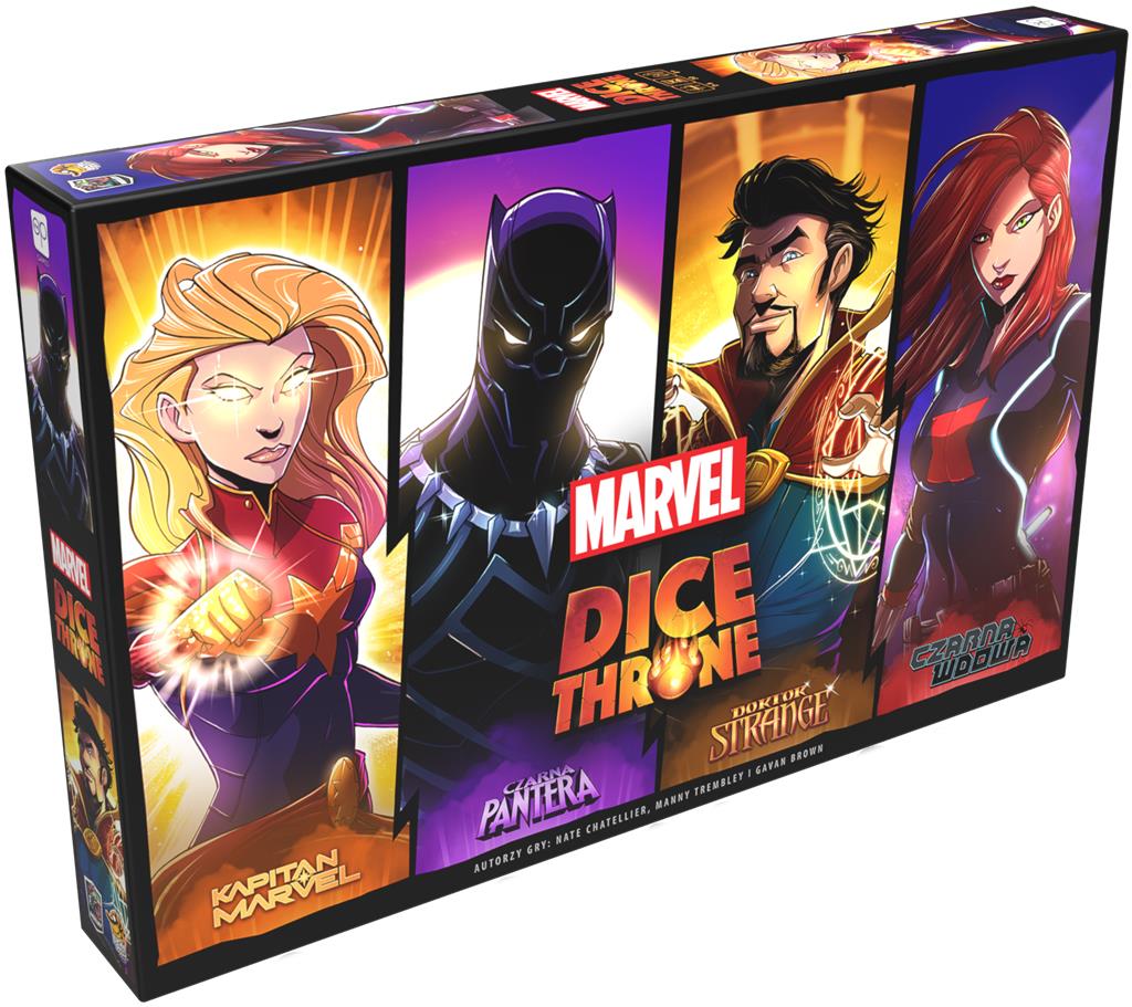 Dice Throne Marvel: Box 2 (Czarna Pantera, Kapitan Marvel, Doktor Strange, Czarna Wdowa)
